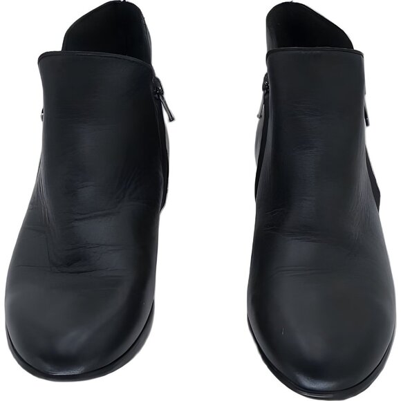 Munro Averee Women's Black Leather Ankle Boots, Excellent Condition Size 7 - Picture 5 of 6